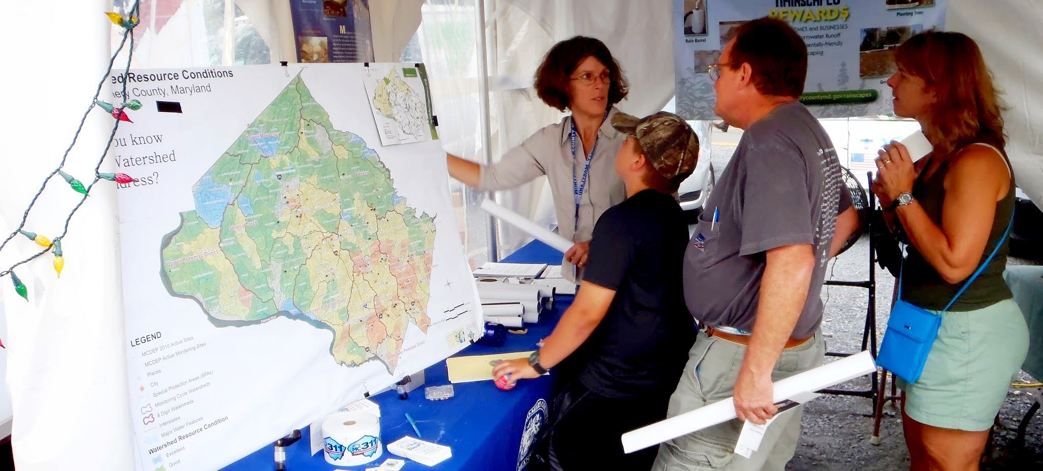 Image of Department of Environmental Protection staff at the 2012 County Fair.