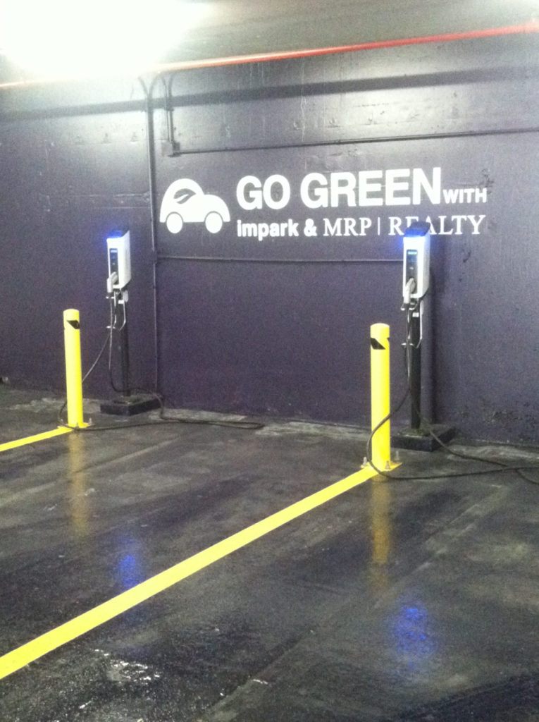 Electric vehicle parking spaces
