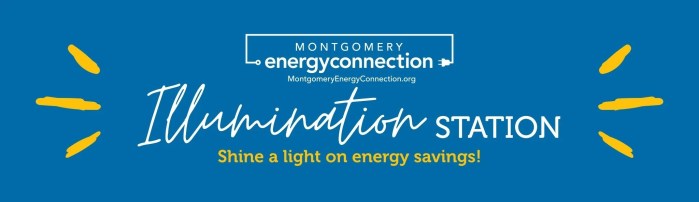 Illumination Station logo with text shine a light on energy savings!